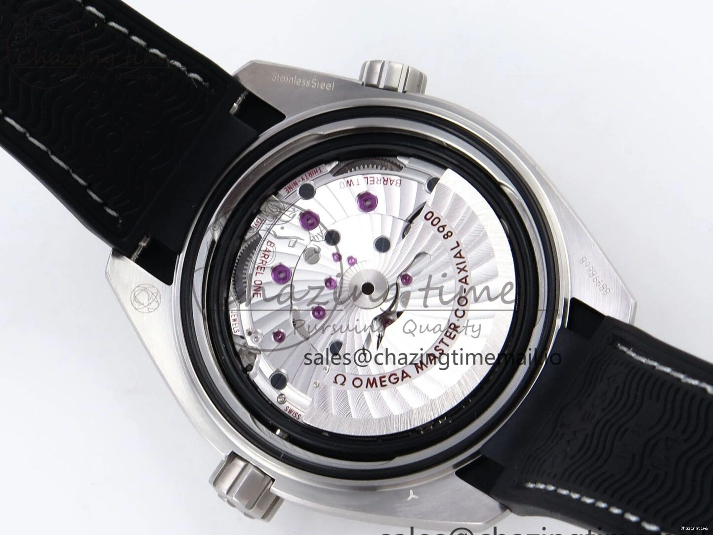 0307 AllSeason Planet Ocean 43.5mm SS VSF 1:1 Best Edition Gray Bezel Gray Dial on Black Rubber Strap A8900 Super Clone 7712